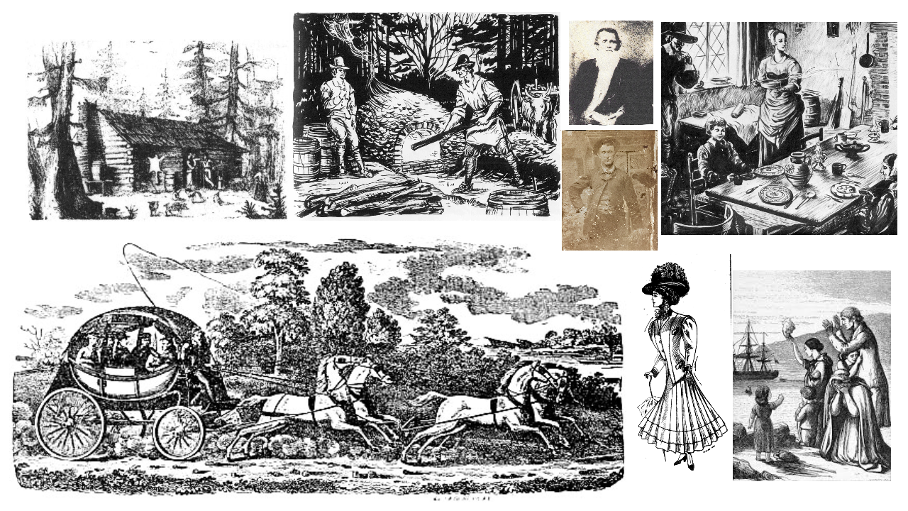 Pioneer Families Illustration